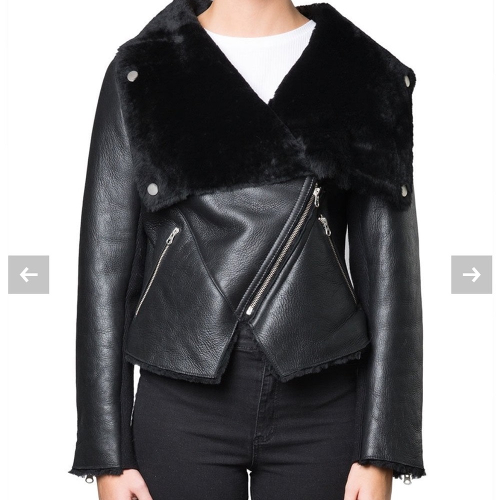 Muubaa shearling Cascade moto jacket